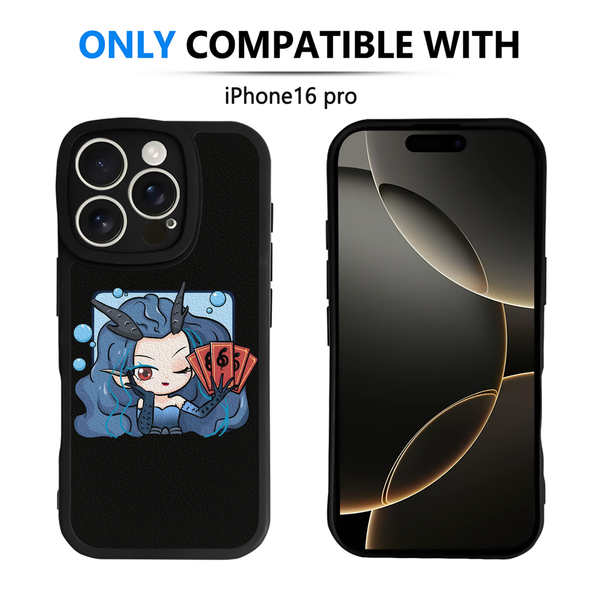 （画像用） Ne Zha 2 ナタ 魔童の大暴れ 【iPhone 16シリーズ対応】シリコンスマホケース（レザー調） 材質：シリコン